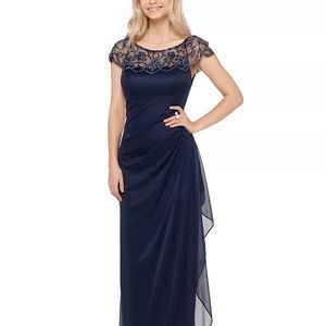 Embellished Neck Gown